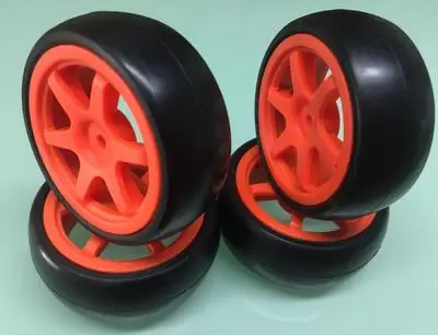 kyosho red 4pcs 1/10 на дороге Дрифт автомобильных шин набор для Tamiya TT01D/E TT02 4 шт - Цвет: kyosho red 4pcs