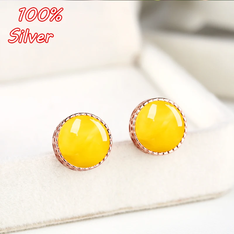 Женские серьги из серебра 100% пробы с инкрустацией 10 мм|earrings 10mm|silver platedearrings nails |