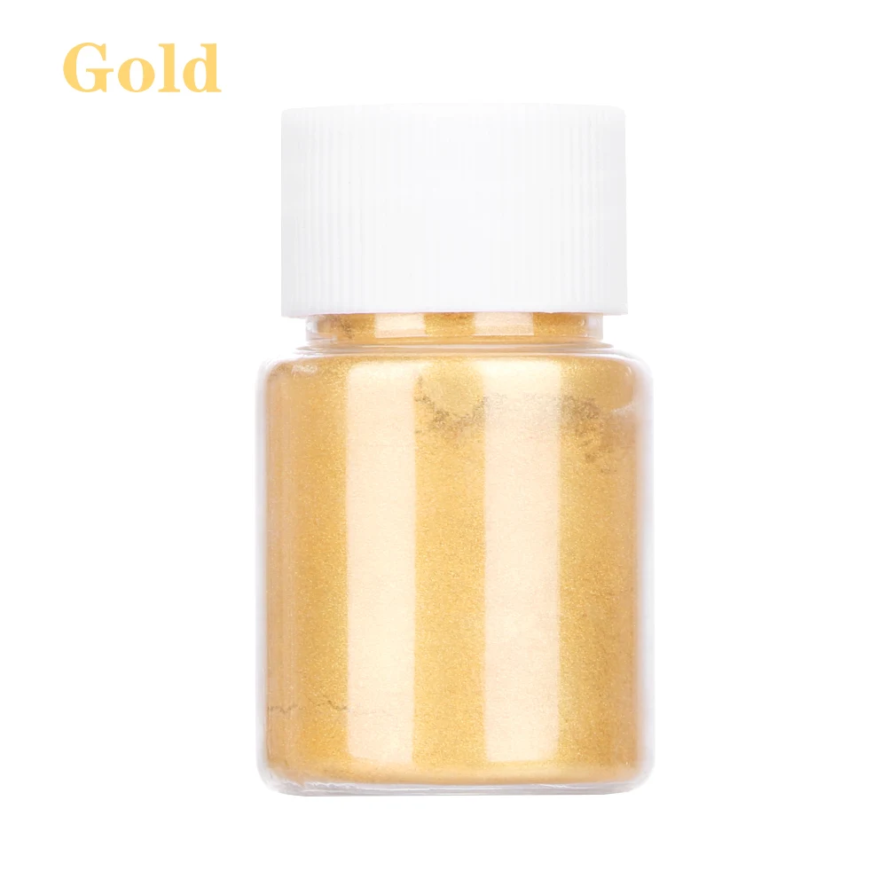 25ml-Gold 1 коробка порошковых пигментов для самостоятельного изготовления мыла для ванной, косметическое изготовление, смоляный макияж, лак для ногтей, художественные туалетные изделия - Цвет: 25ml-Gold