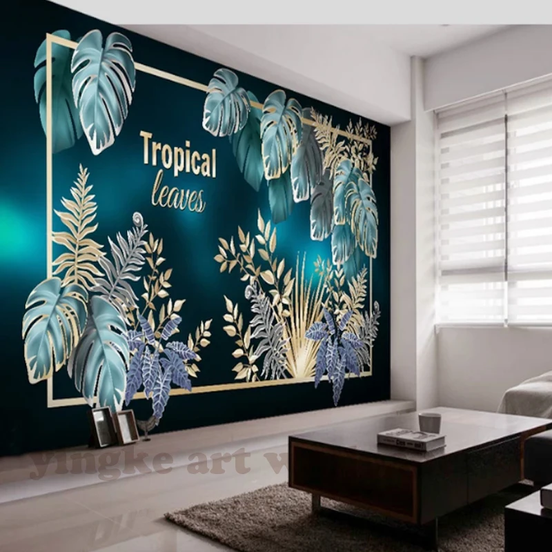 2019 новейшие 3d обои Северная Европа простые расписанные вручную росписи лист