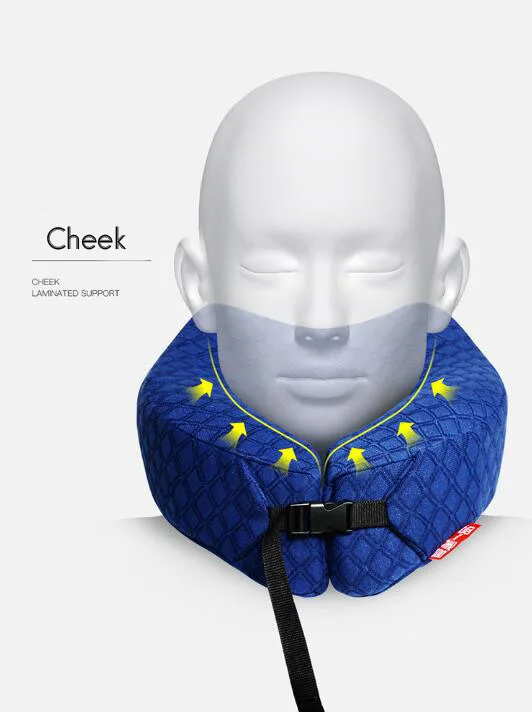 U образная мягкая подушка для путешествий подушки шеи из пены памяти самолета