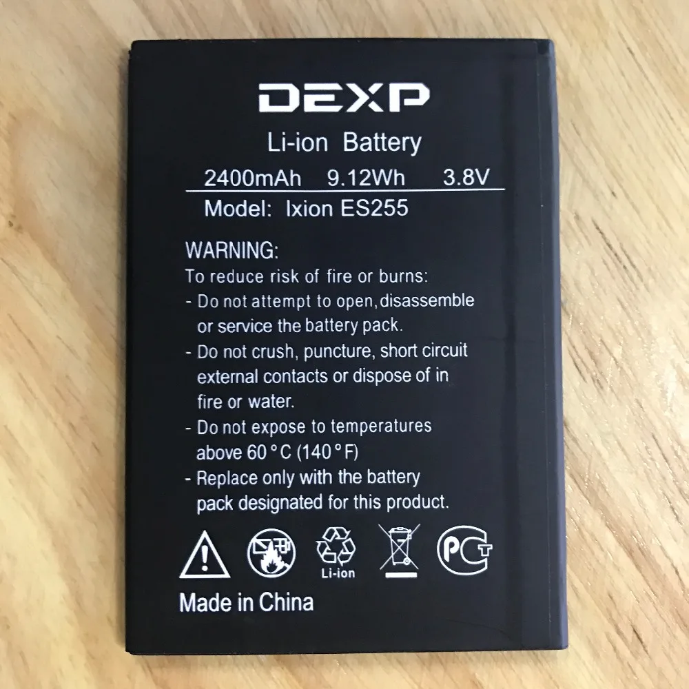 Аккумулятор 2400 мАч для DEXP Ixion ES255 пожарные батареи + трек-код | Мобильные телефоны и