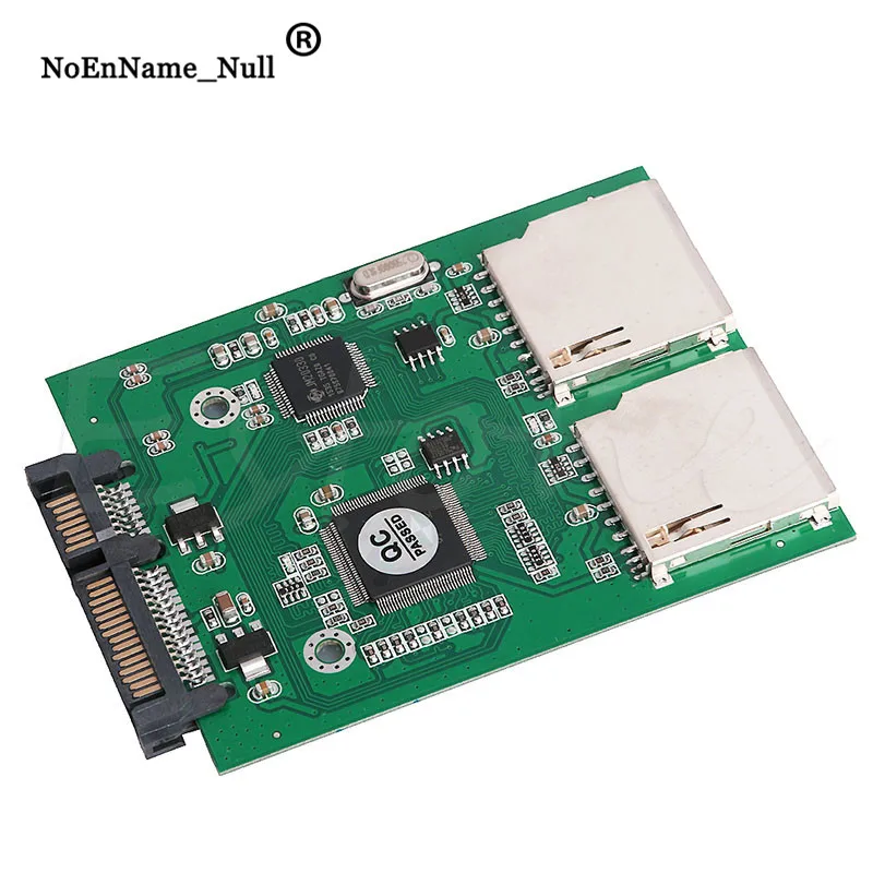 2 порта двойной SD SDHC MMC RAID в SATA конвертер адаптер для любой емкости SD карты дропшиппинг