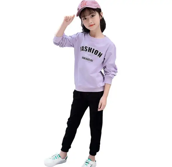 

2023 Autumn Children's Clothes Girls Sets Long Sleeve Ruffles Baby Girl Sports Suits For Girls Kids Causal Sets 2 Pieces