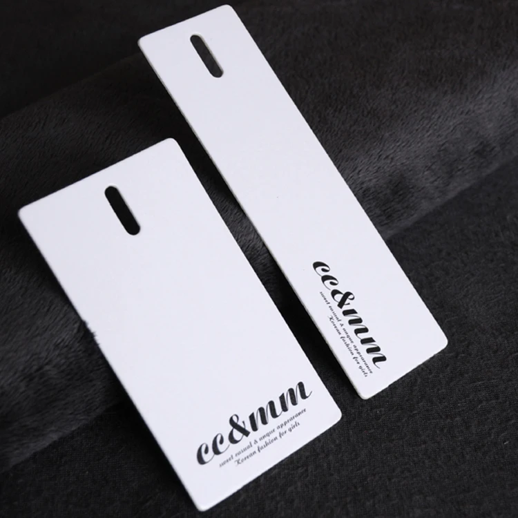 Индивидуальные вырезанные ценники для одежды напечатанные Висячие ярлыки