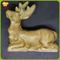 elk christmas candle is a candle mould soap mold animal cartoon candle silicone mold silicone tools