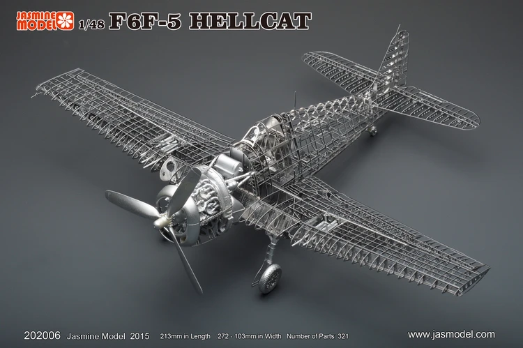 ММЗ модель Жасмин 3D металлическая головоломка 1/48 F6F-5 адский Кот истребитель полный PE Скелет сборки модель самолета 3D лазерная резка игрушка