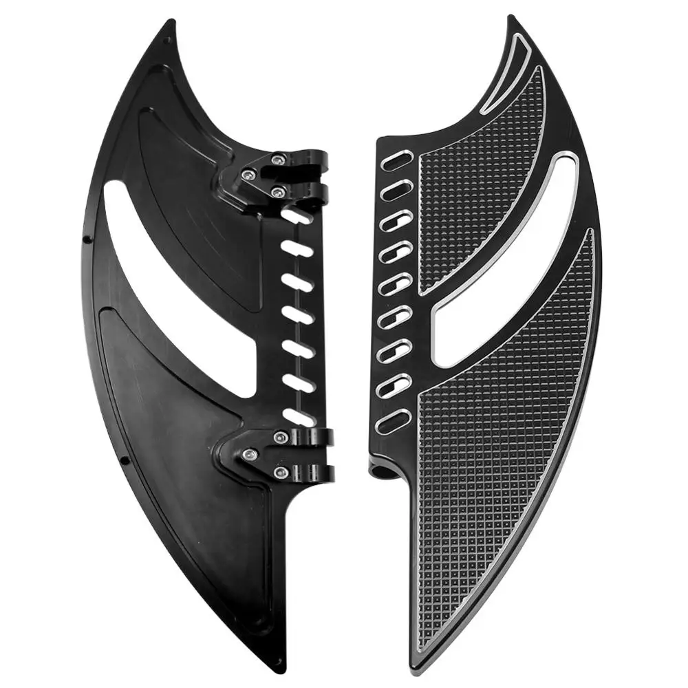 Черный драйвер растянутые половицы подножки подходят для мотора Harley Touring Softail FLH FLD