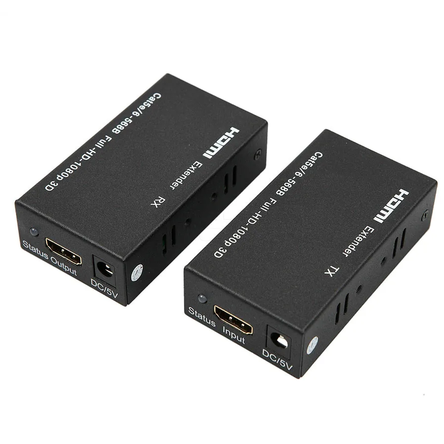 ESCAM HDMI удлинитель 1080P TX/RX 60M CAT6 RJ45 Ethernet кабель Поддержка HDMI 3D для HDTV dvd-плеер