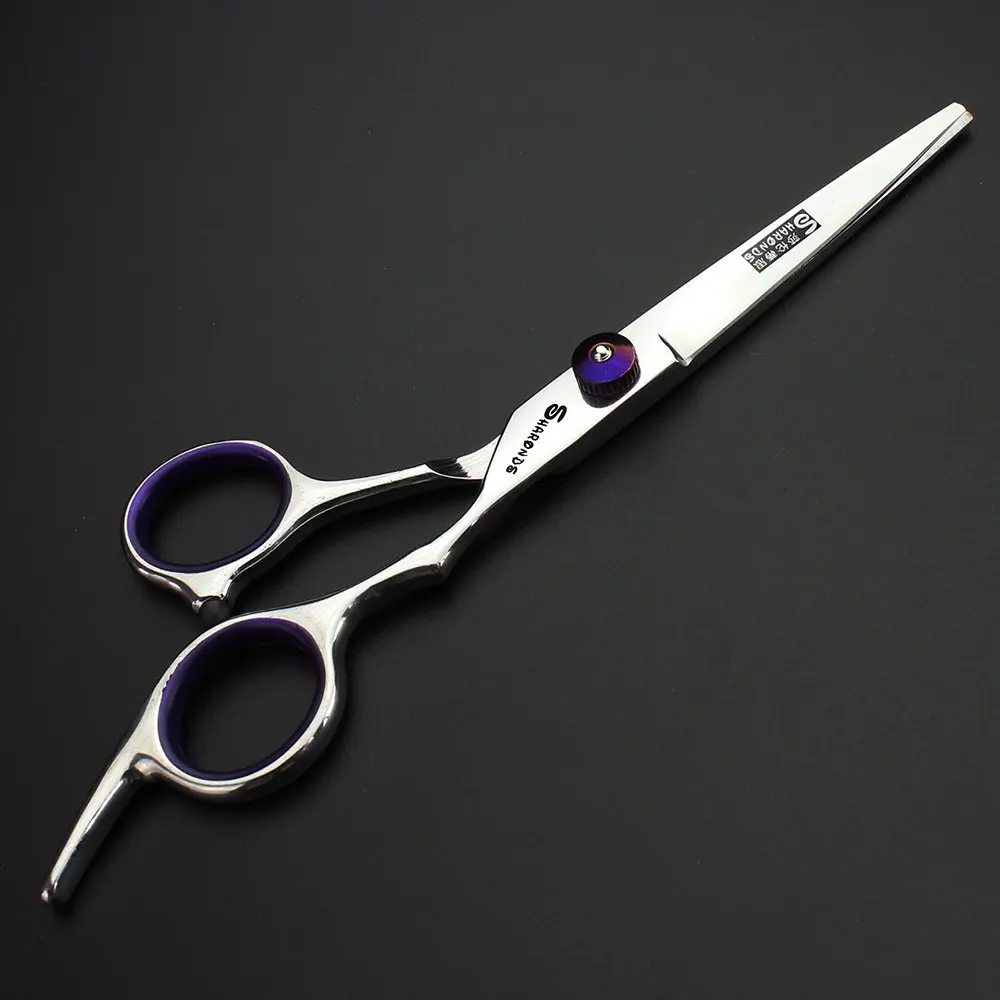 purple Cutting Новым 6-дюймовым волос профессиональная Нейл-арт Краска Парикмахерские ножницы парикмахера особенные Волосы Стайлинг дизайн Парикмахерские ножницы - Цвет: purple Cutting