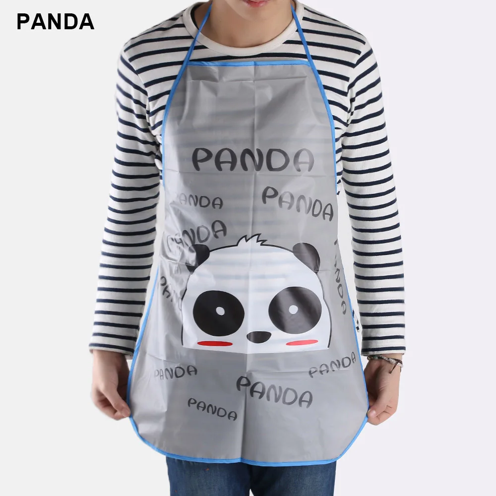 Panda 1 шт., фартук с карманами для приготовления пищи, кухонный фартук для приготовления пищи, барбекю, противообрастающий, полезные кухонные аксессуары - Цвет: Panda