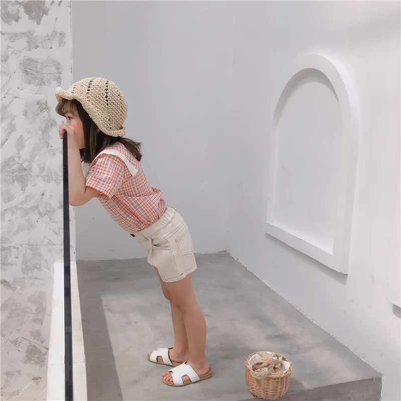 Лето 2019 Новое поступление хлопковые однотонные повседневные эластичные шорты в