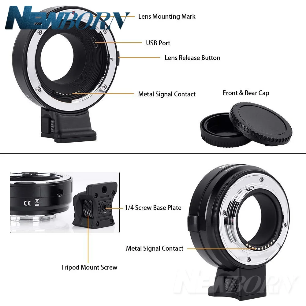 Commlite CM EF FX Electronic AF Lens Mount Adapter от Canon EF/EF S для Fujifilm Camera X T20 T3 T2|Адаптеры объектива| |