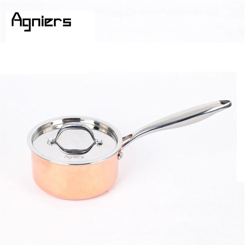 

Кастрюля для молока Agniers с крышкой из нержавеющей стали, 16 см, 1,5 кварт