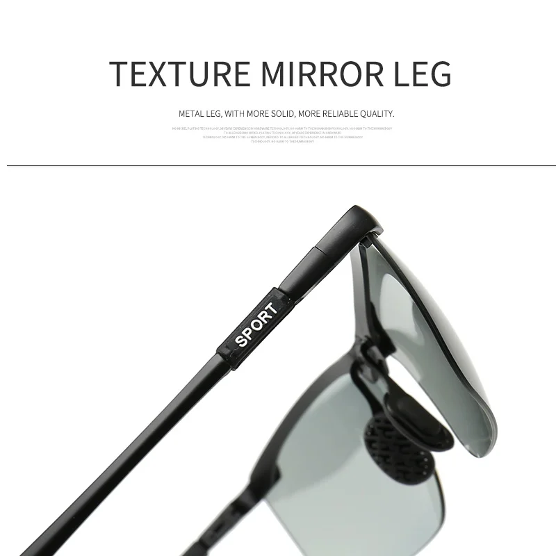 

New Photochromic Chameleon Polarized Sunglasses Men Brand Designer Change Color Lens Driving gafas oculos de sol