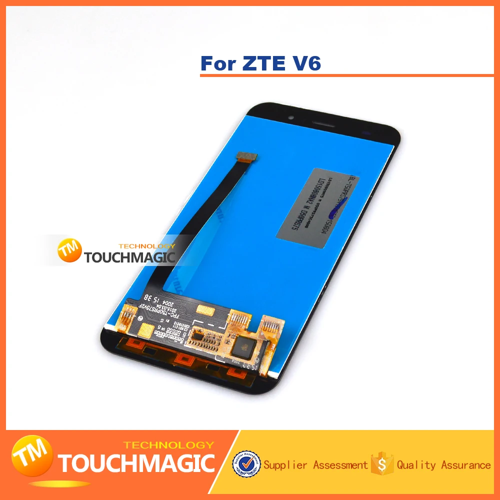 Хорошо Работает Для ZTE V6 ЖК-Дисплей С Сенсорным Экраном Digitizer Замена Тяга