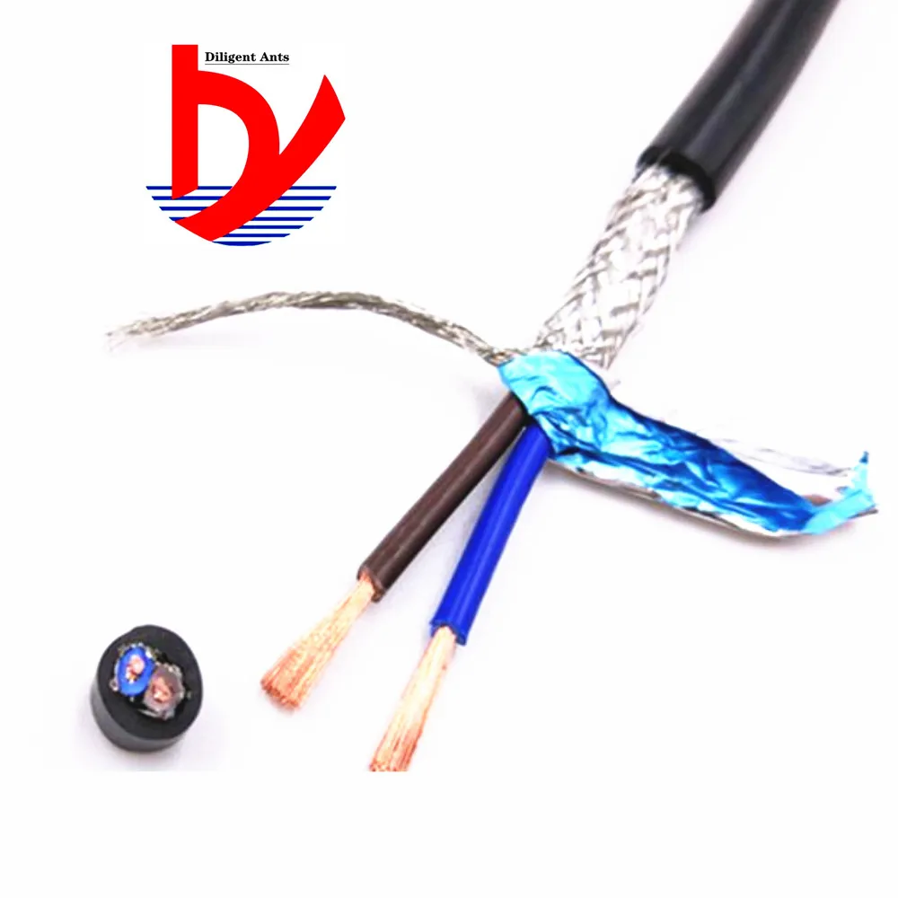 22AWG 0.3mm2 мульти-защищаемый сердечник кабеля RVVP 2/3/4/5/6/7/8/10/12/14/16/20/24 анти-помех линии управления инвертор сигнальная линия