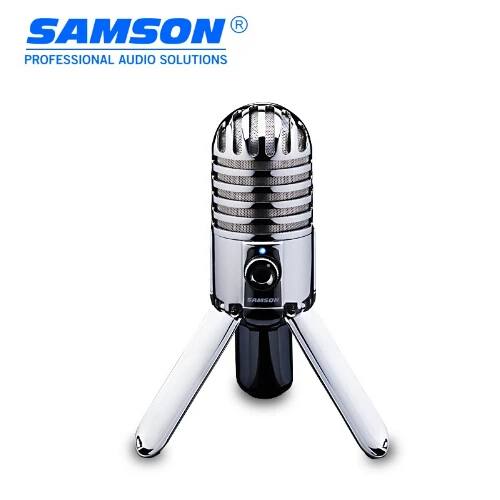 SAMSON Meteor Mic USB конденсаторный микрофон Студийный микрофон для компьютера ноутбука сетевой Подкаст, высокое качество звука