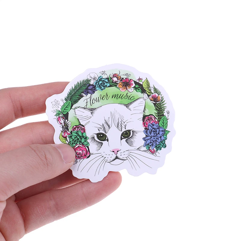 50 шт./лот мультфильм водонепроницаемый Дети DIY подарок для детей прекрасный кот наклейка животное портфель для ноутбука Скрапбукинг автомобиля стикер s