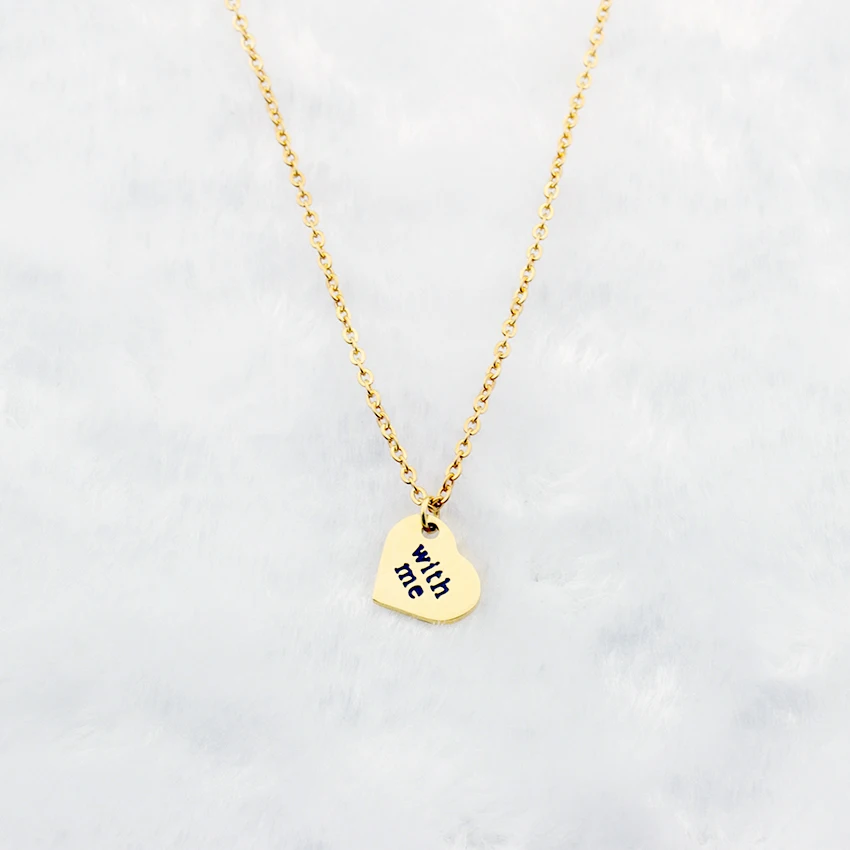 20 шт. цепочка с подвеской в виде сердца надписью I Carry Your Heart With Me|necklace silver|silver