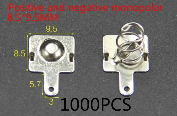 

Hot 1000pcs AAA battery 7 positive and negative single contact spring plate