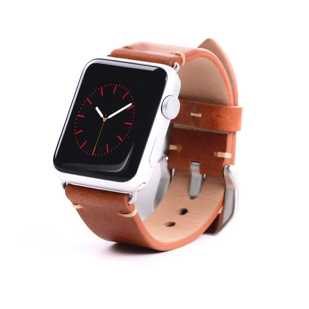 Для apple Watch Band 38 42 мм Натуральная кожа ремешок для часов кожаный ремешок для часов подходит для apple Watch