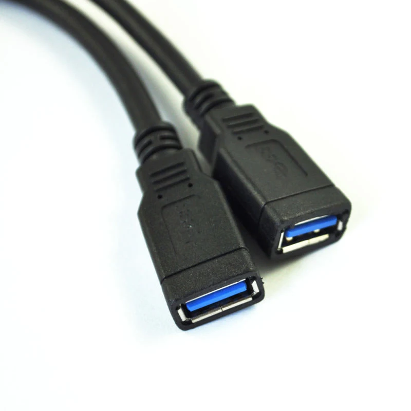 8-дюймовый USB 3.0 20-контактный разъем материнской платы типа мама к 2 разъему