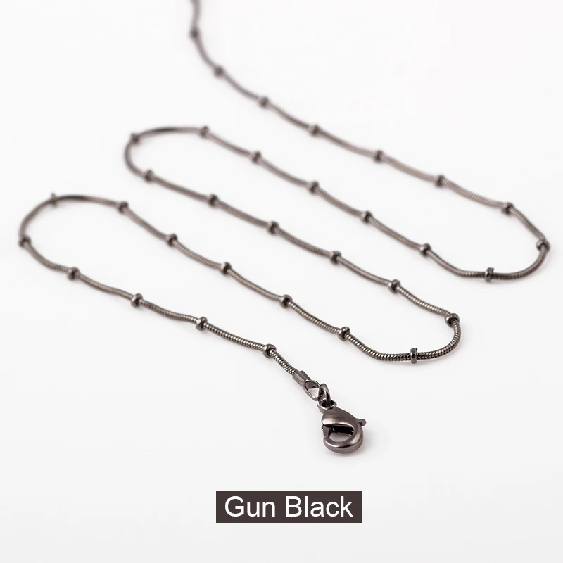10pcs/lot 60+5cm Fashion 4 Colors Snake Chains Necklace Men Women With Lobster Clasps For Glass Living Floating Locket |