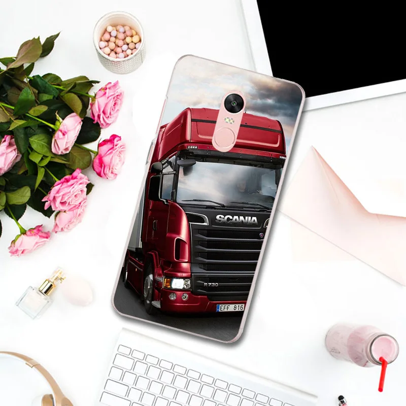 Picture 1 Cases for Xiaomi Mi Redmi Note 3 3S 4 4X 4A 5 5S 5A 6 6X 6A 8 A1 Pro Plus Max 2 Bags Super Cool Heavy Truck Car - Цвет: Picture 1