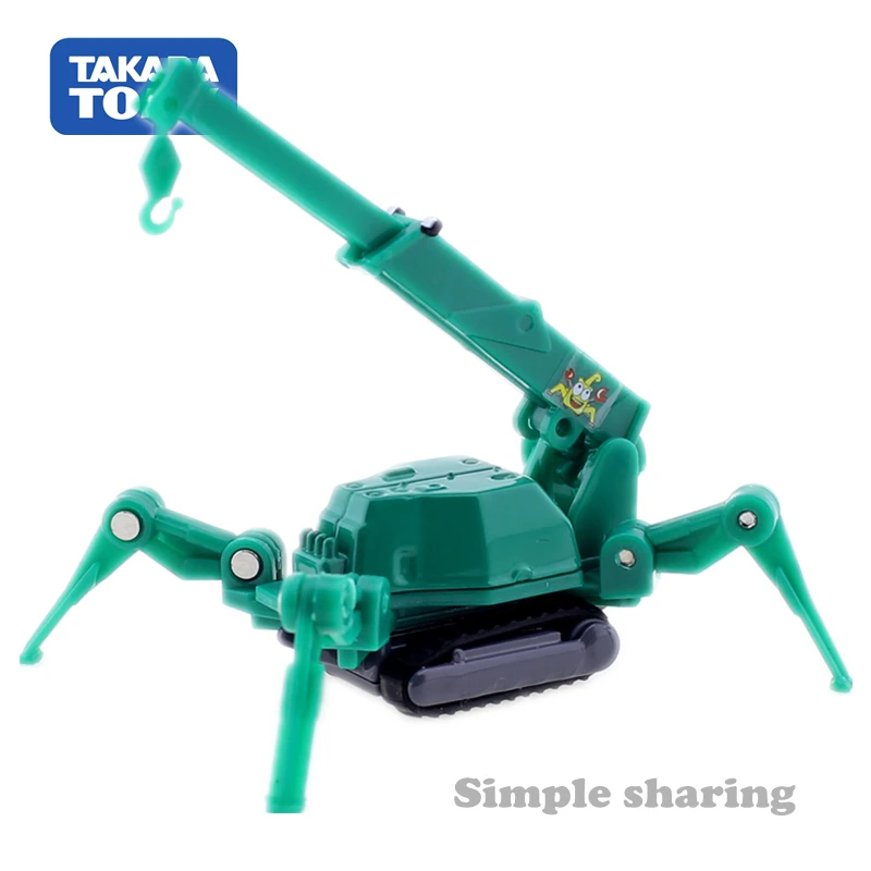 Мини кран на гусеничном ходу Takara Tomy Tomica No.63 Maeda Seisakusho литый под давлением