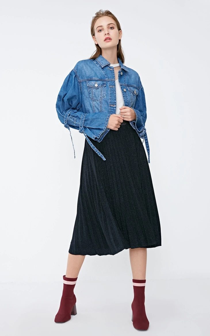 Vero Moda двухъярусная джинсовая куртка на шнуровке с рукавами | 318357515