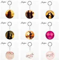 jweijiao 1pic sell photo custom key holder tools accessories pocket mirror best wishes espejo de maquillaje for lovers fq730