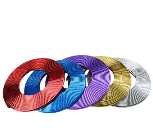 8 м Серебряный автомобиль Хром Стайлинг украшение Литье отделка полоса лента