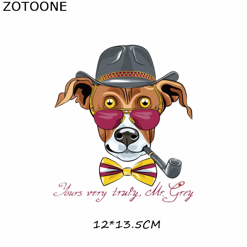 ZOTOONE картонная пластырь с животными для одежды утюжок переноса пластырей