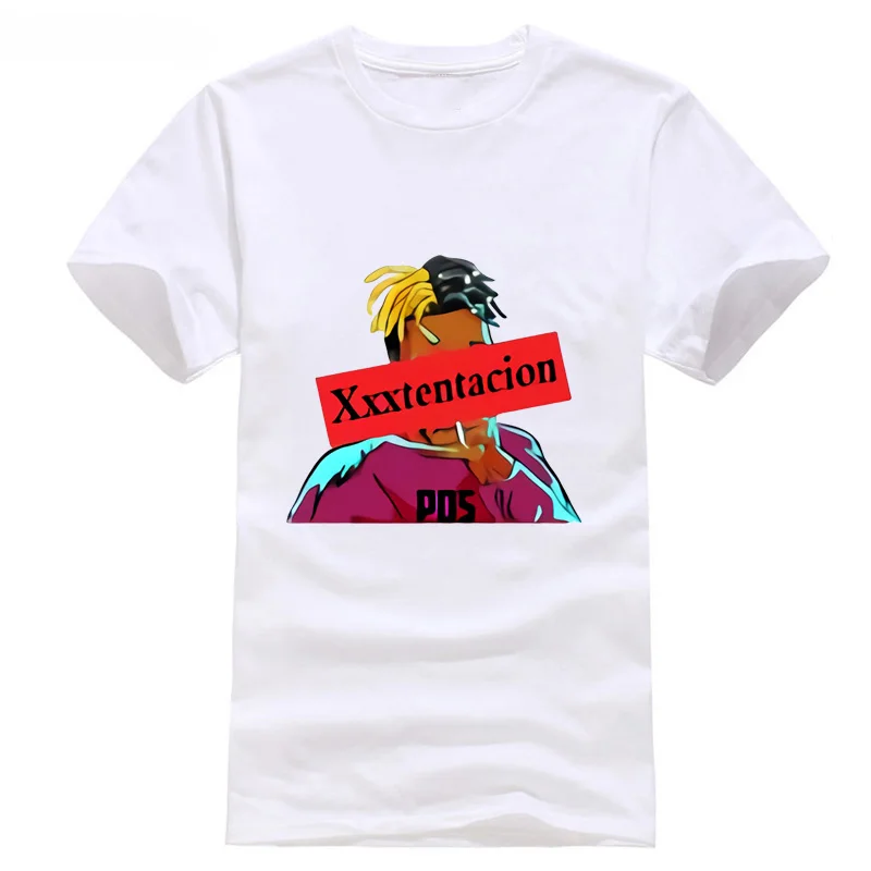 2018 Xxxtentacion Character Print T-Shirt Cool O-neck Men's T Shirt Croatia Summer discount hot new fashion top free shipping | Мужская
