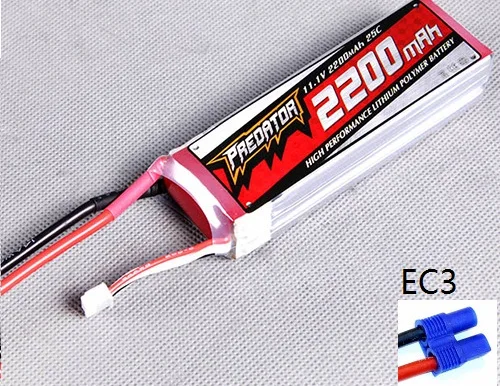 FMS запасная часть 11 1 V/2S 2200 мА/ч 25C литий-полимерный аккумулятор XT60/EC3 / T штекер для RC