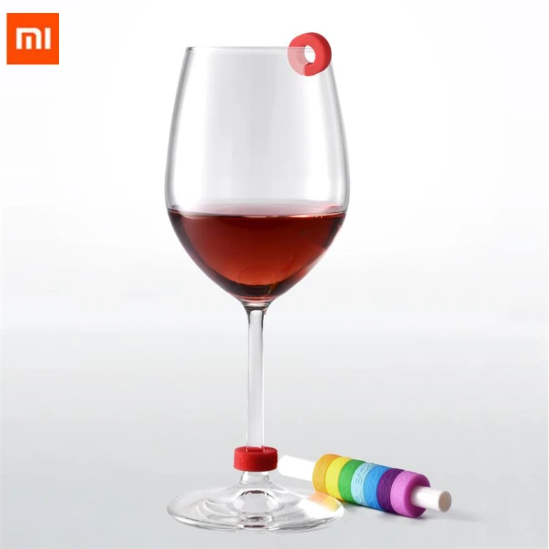 8 шт. Xiaomi Circle Joy Wine glass идентификационное кольцо идентификационные маркеры красное вино пищевой контакт уровень широкий диапазон чашек lig