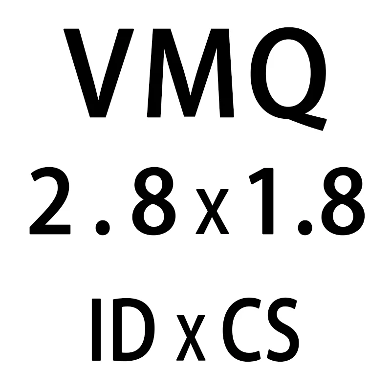 10 шт./лот силиконовые кольца из силикона/VMQ-хомут с круглым воротником для мальчиков и девочек 1,8 мм Толщина ID1.8/2/2,5/2,8/3,15/3,55/3,75/4,5/5 мм резиновое уплотнительное кольцо уплотнение прокладка - Цвет: ID2.8mm