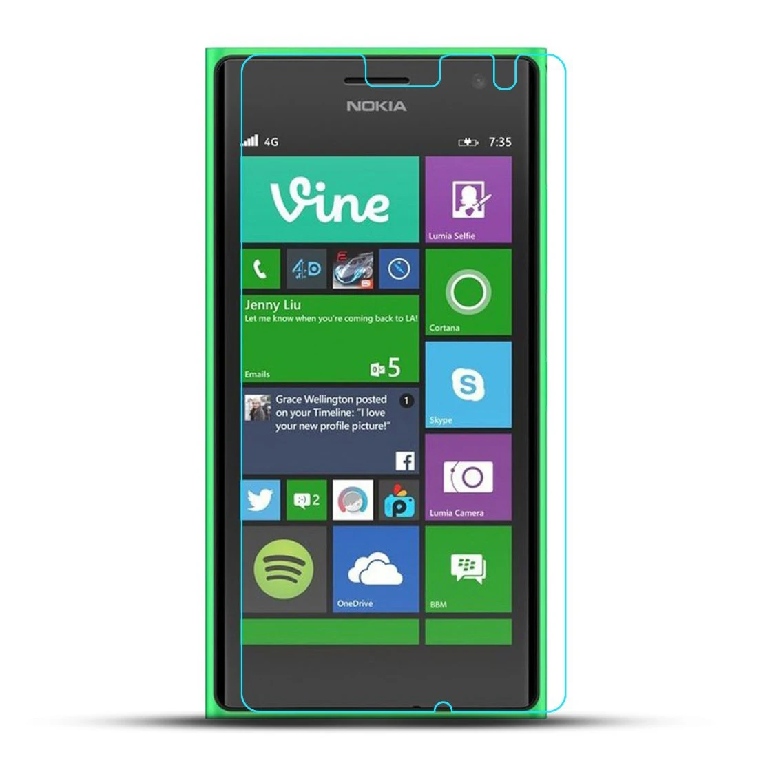 Ультратонкое закаленное защитное стекло для Microsoft Nokia Lumia 730|tempered glass screen protector|glass