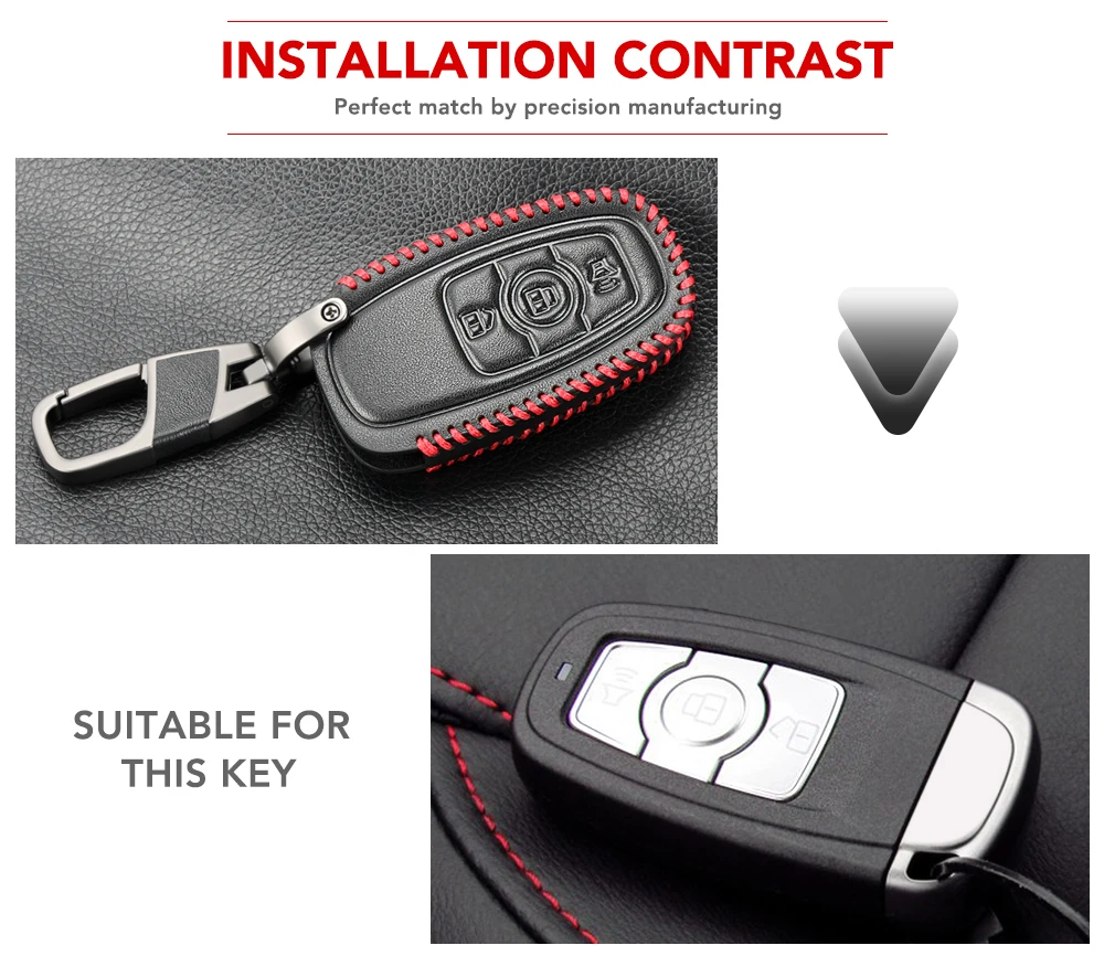 Кожаные чехлы для автомобильных ключей с 3 кнопками Great Wall Haval Hover H6 2015 C50