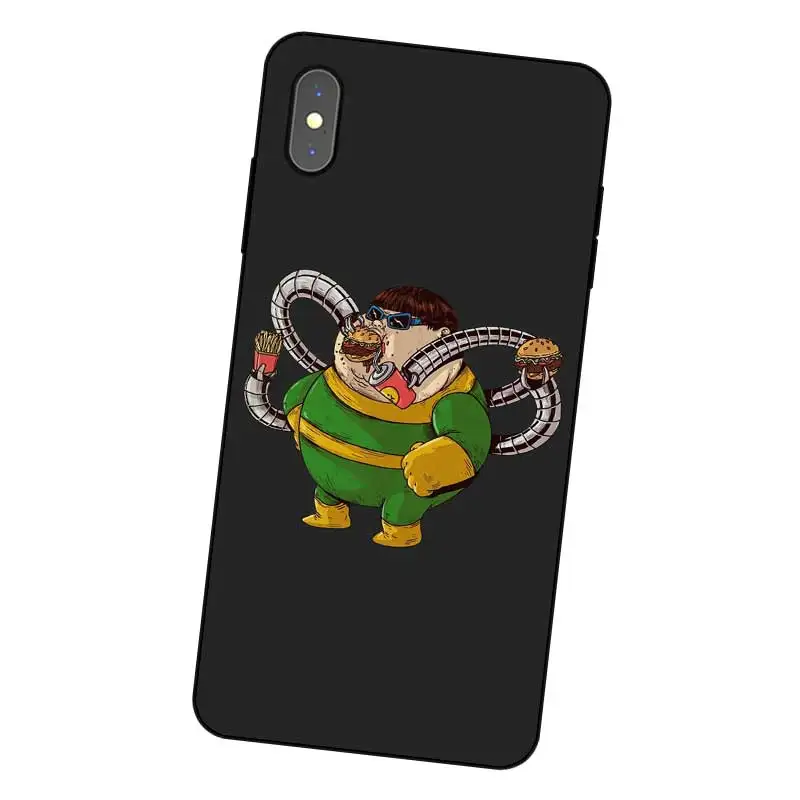 N299 милый Мстители Черный силиконовый чехол для Apple iPhone 11 Pro XR XS Max X 8 7 6 6S Plus 5 5S SE |