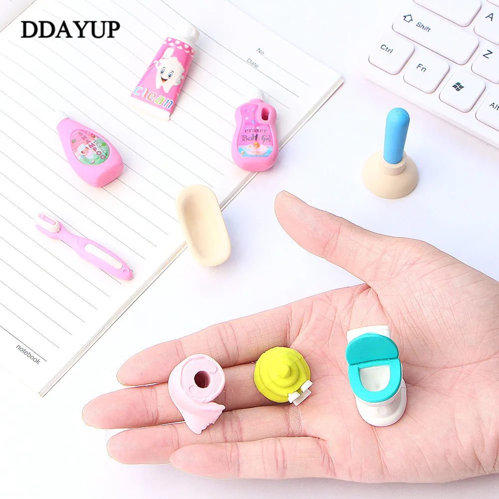 Милый ластик для ванной комнаты школьный офисный резиновый специальная картина