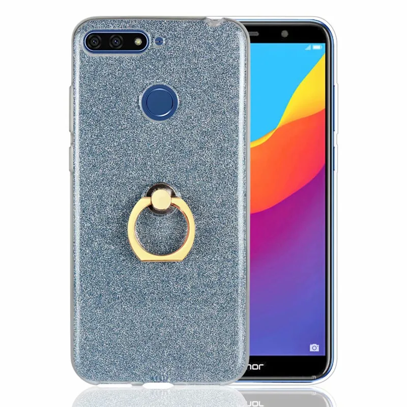 Роскошный блестящий сверкающий Мягкий силиконовый чехол из ТПУ для Huawei Honor 7A Pro