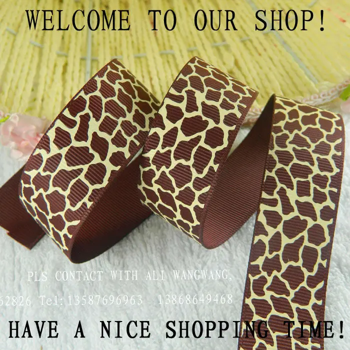 

Бесплатная доставка, 1 дюйм (25 мм), 20 ярдов/Лот, Новое поступление, полиэфирная корсажная лента, кофейная леопардовая лента с принтом животных...