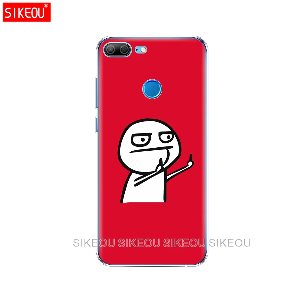 61185 Силиконовый чехол для телефона для huawei Honor 10 V10 3c 4C 5c 5x 4A 6A 6C pro 6X7X6 7 8 9 LITE Мягкий ТПУ средний палец кошка сумки - Цвет: 61185