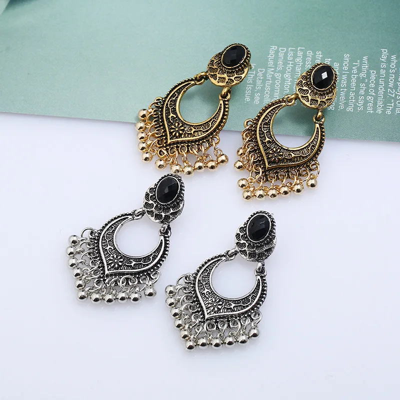 Женские длинные серьги-подвески в стиле бохо ювелирные изделия резные