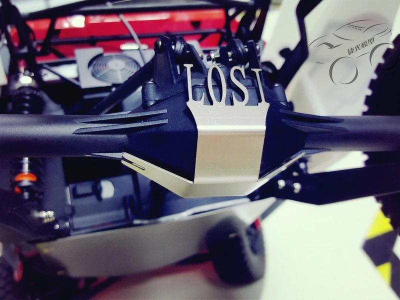 1/10 Радиоуправляемый автомобиль LOSI BAJA REY обновленные запасные части из нержавеющей стали защита шасси защитная пластина Броня Защита крушение