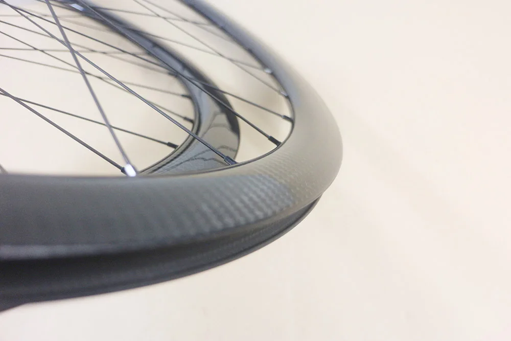 Center Lock 700C 38mm tapeless Carbon Clincher Tubular Cyclocross Wheels 3K Twill Road disc brake Bicycle Wheelset 25mm 24 28h | Спорт и