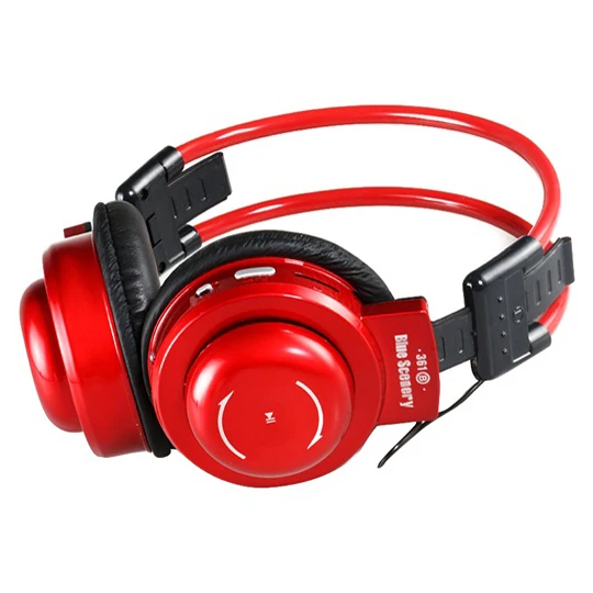 На ухо складной 4 в 1 стерео наушники mp3 плеер гарнитура + динамик голос fm радио tf