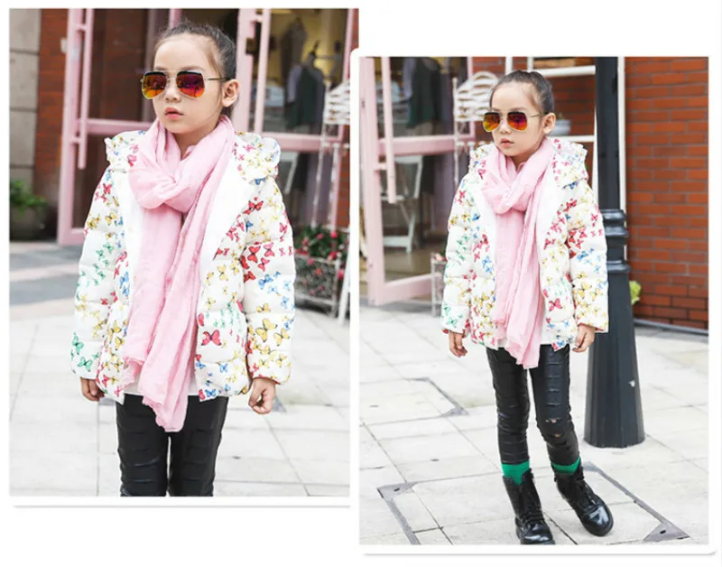 Зима теплая Дети ребенок мальчики девочки вниз куртка костюм установить толстый